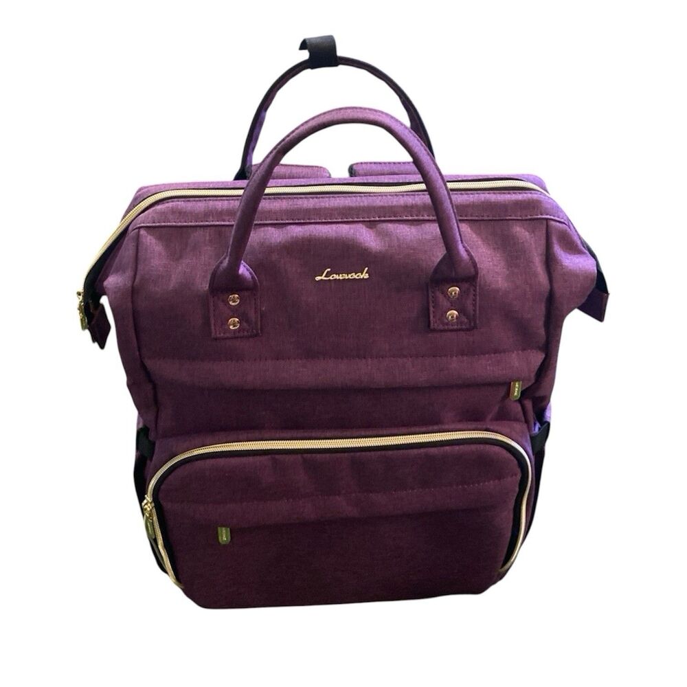 LoveVook Laptop Backpack Women’s L Travel Bag Nurse Bag Diaper Bag Purple NEW